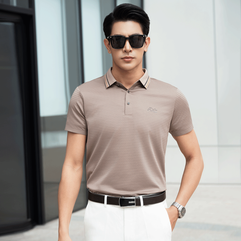 Dune Crest Shirt Cool Tone Silk-Blend Fit