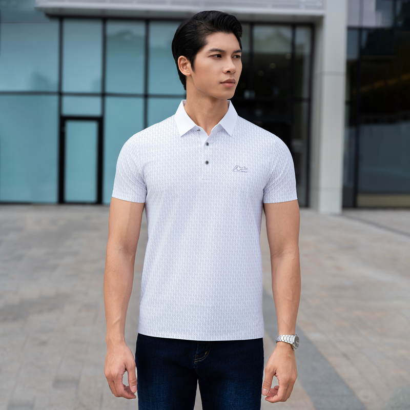 Arctic Crest Shirt Cool Tone Silk-Blend Fit