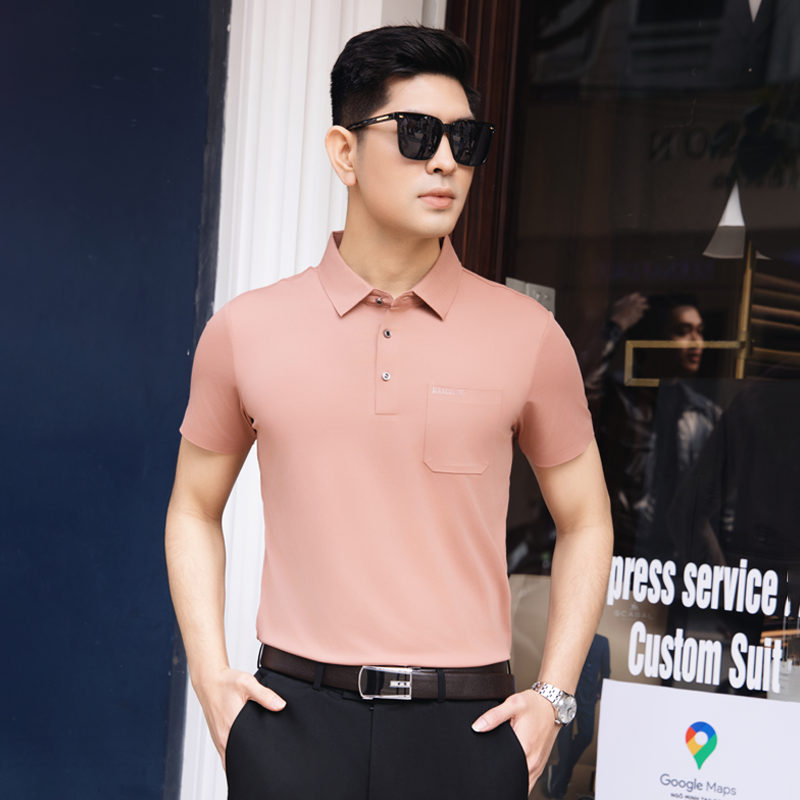Rosecore Pocket Shirt Cool Tone Silk-Blend Fit