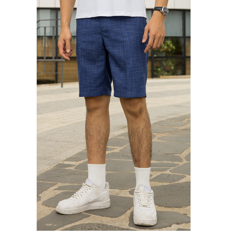 Indigo Grid Motion Shorts