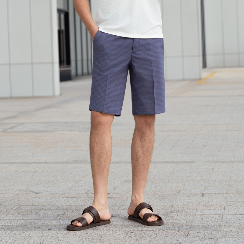 Twilight Blue Microcheck Shorts