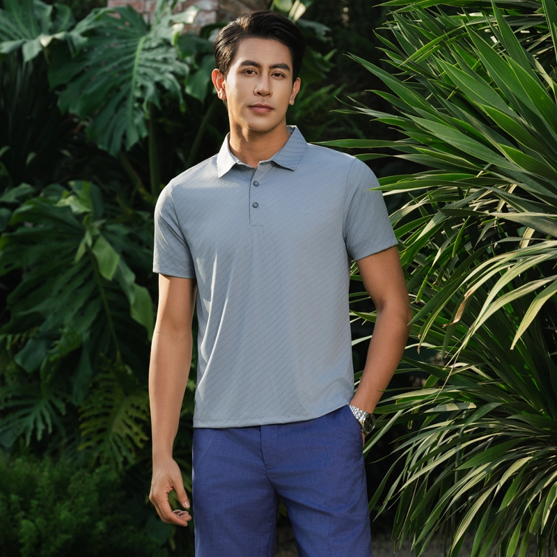 Mistline Grey Shirt Cool Tone Stretch Fit