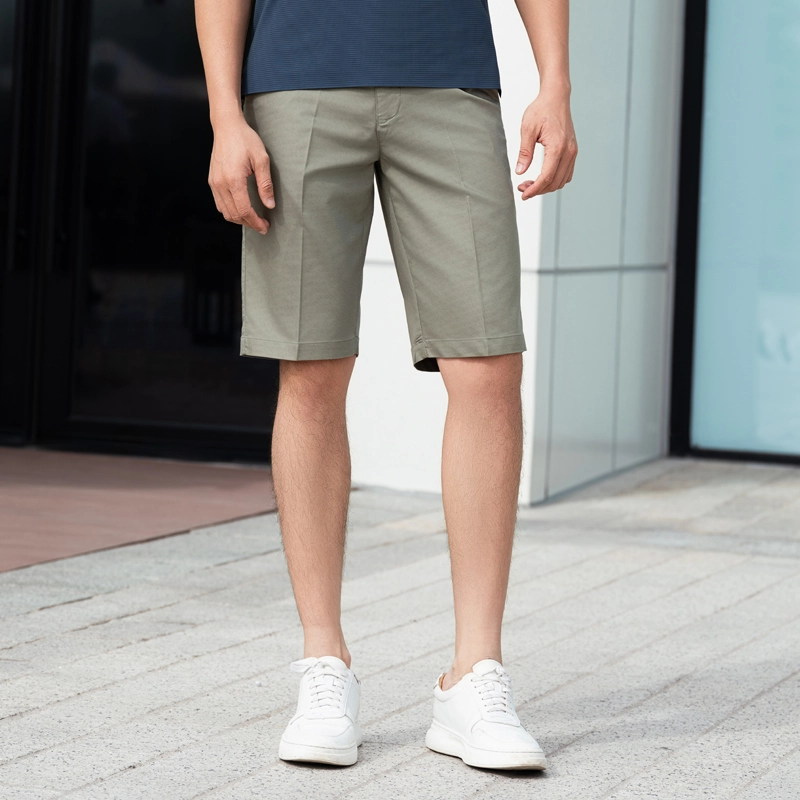 Olive Green Masculine Khaki Shorts